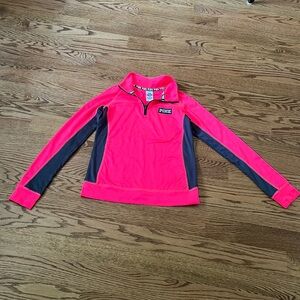Pink 3/4 Zip Top Small